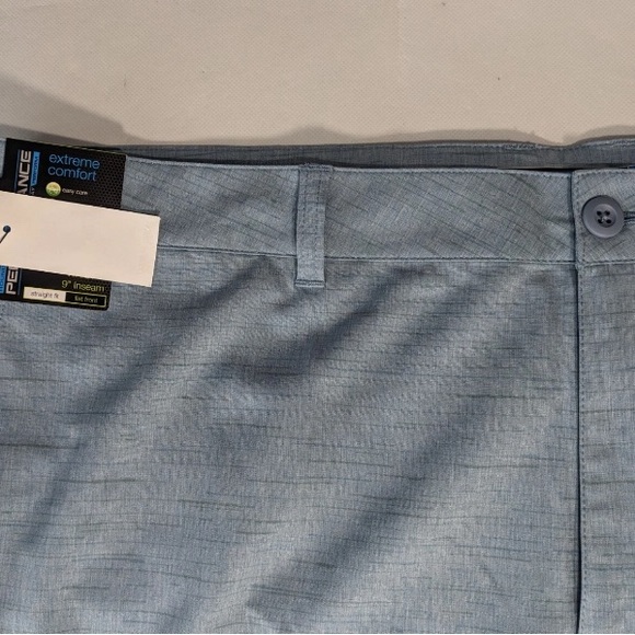 NEW Size 42 Mens Roundtree & Yorke Performance Chino Flat Shorts 9"I Blue - Picture 4 of 8